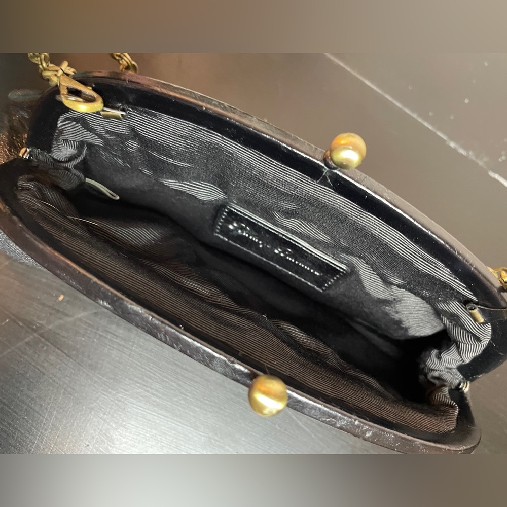 Tommy Bahama silk cocktail bag black. Chain included. - Picture 2 of 2
